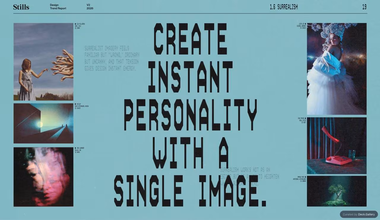 Stills Design Trend Report 2026, slide 21