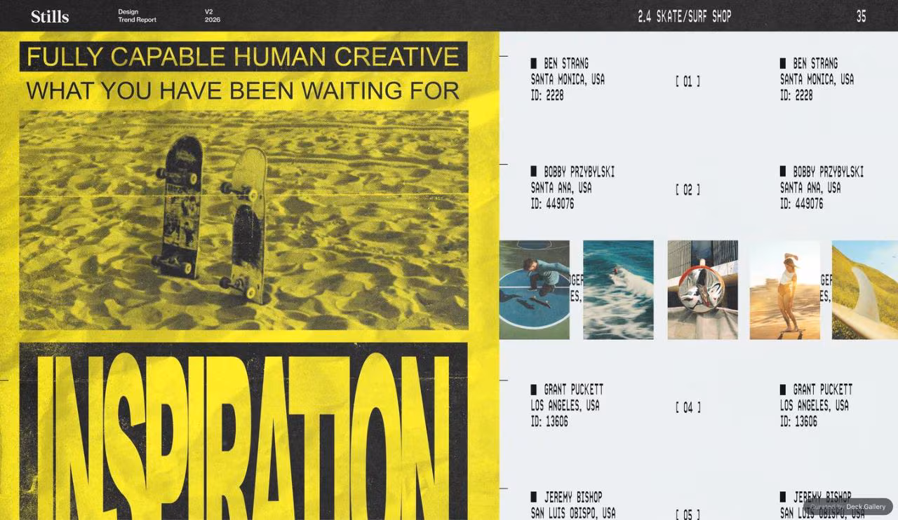 Stills Design Trend Report 2026, slide 37