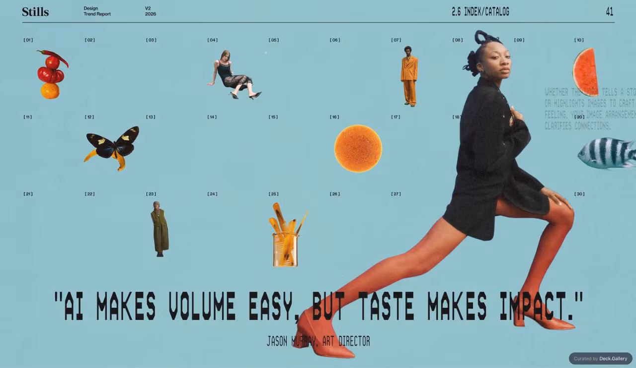 Stills Design Trend Report 2026, slide 43