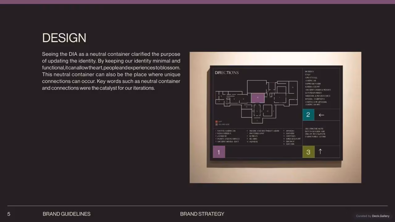 Detroit Institute of Arts Brand Guidelines, slide 5