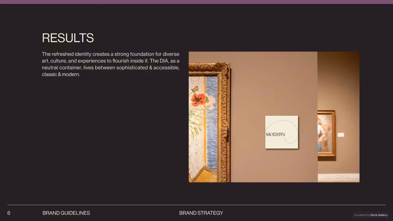 Detroit Institute of Arts Brand Guidelines, slide 6