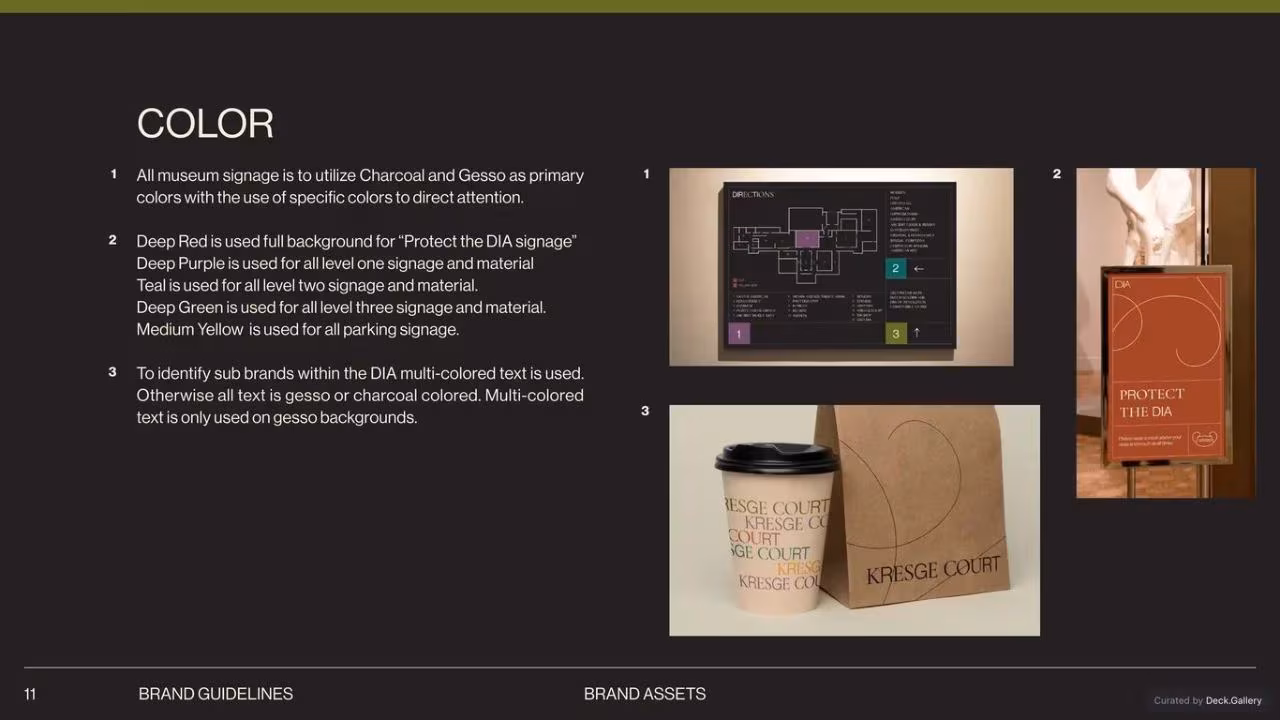 Detroit Institute of Arts Brand Guidelines, slide 11
