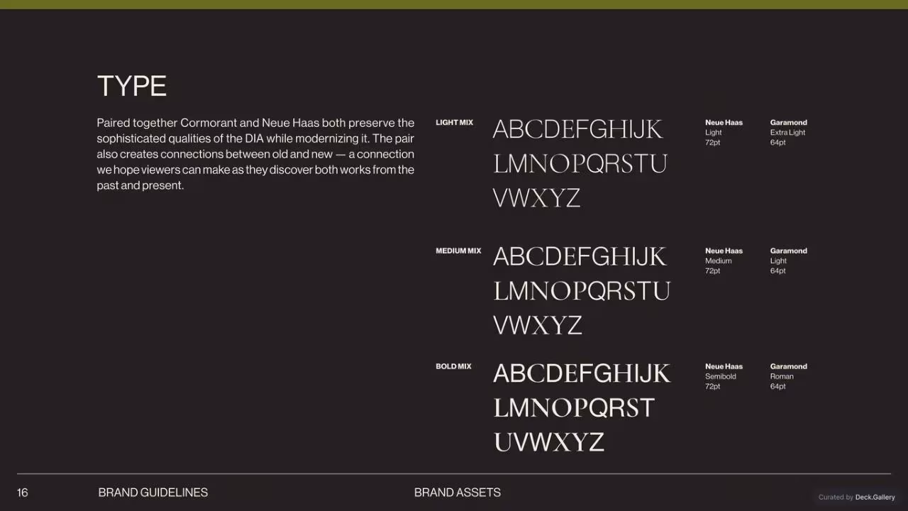 Detroit Institute of Arts Brand Guidelines, slide 16