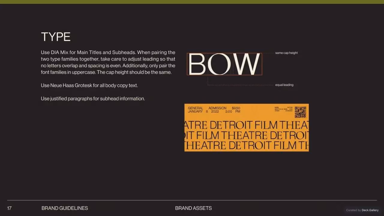 Detroit Institute of Arts Brand Guidelines, slide 17