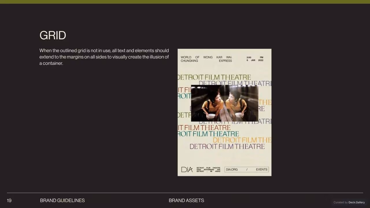Detroit Institute of Arts Brand Guidelines, slide 19