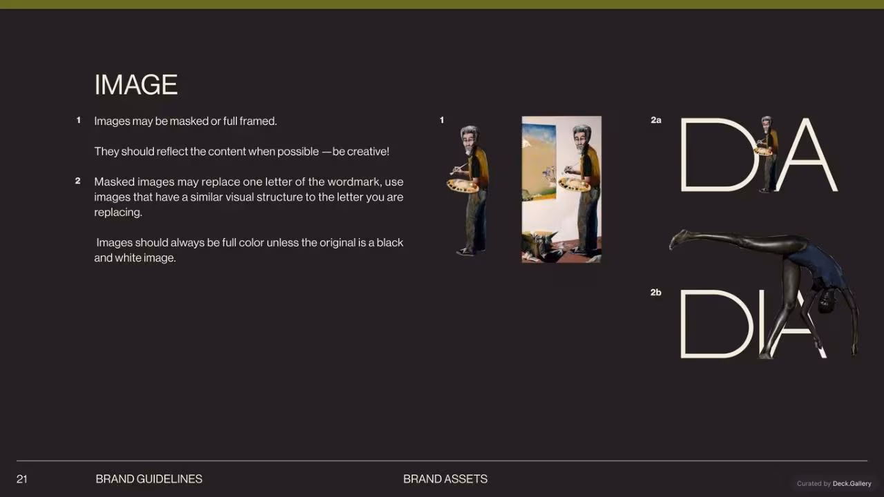 Detroit Institute of Arts Brand Guidelines, slide 21