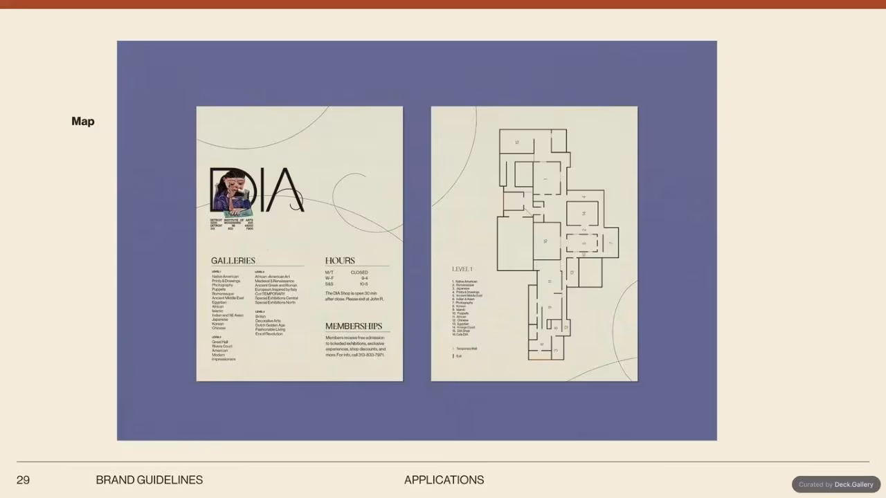 Detroit Institute of Arts Brand Guidelines, slide 29
