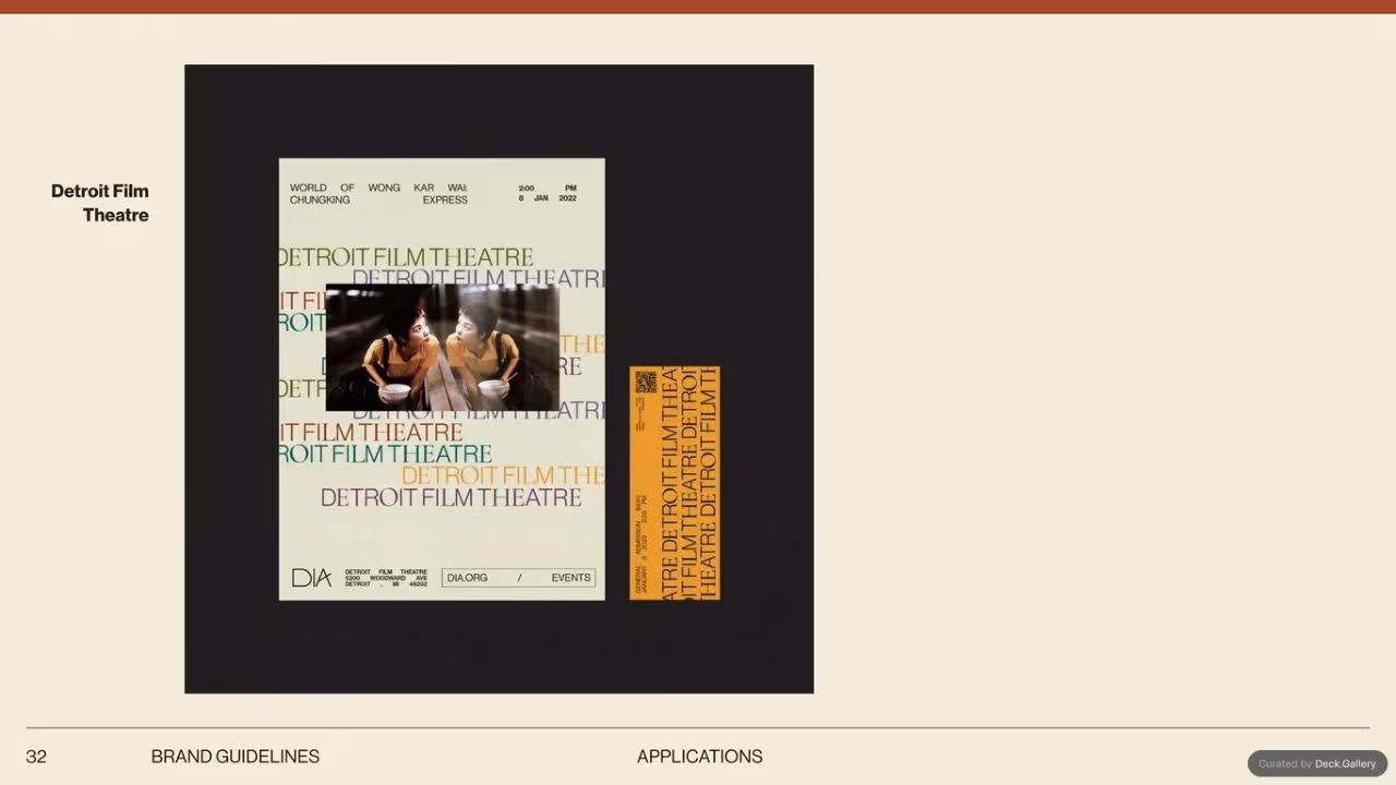Detroit Institute of Arts Brand Guidelines, slide 32