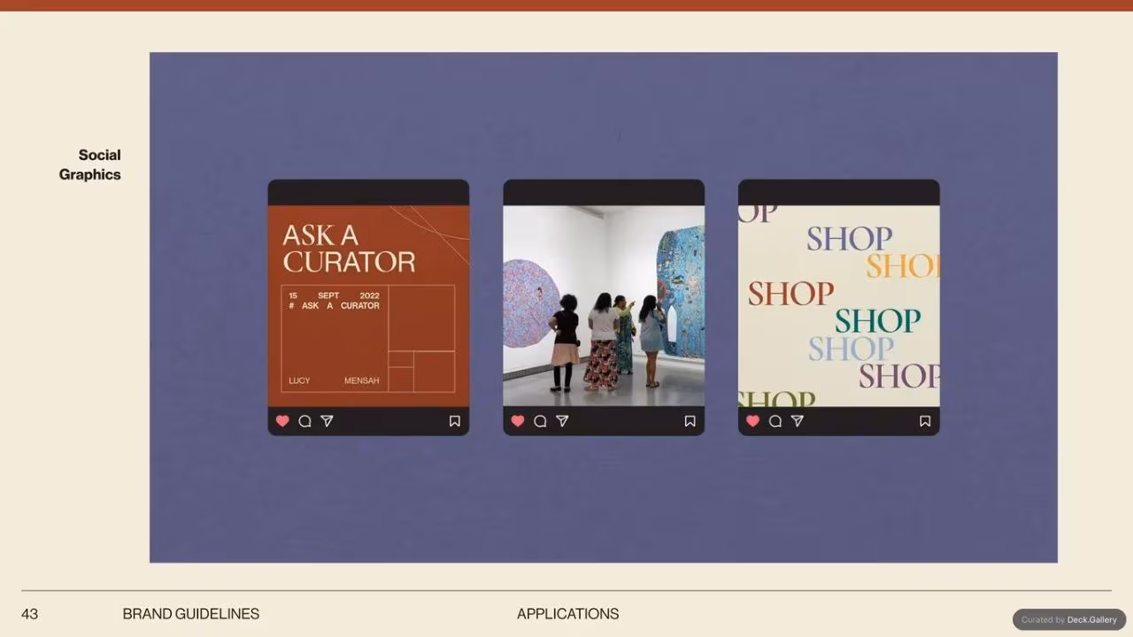 Detroit Institute of Arts Brand Guidelines, slide 43