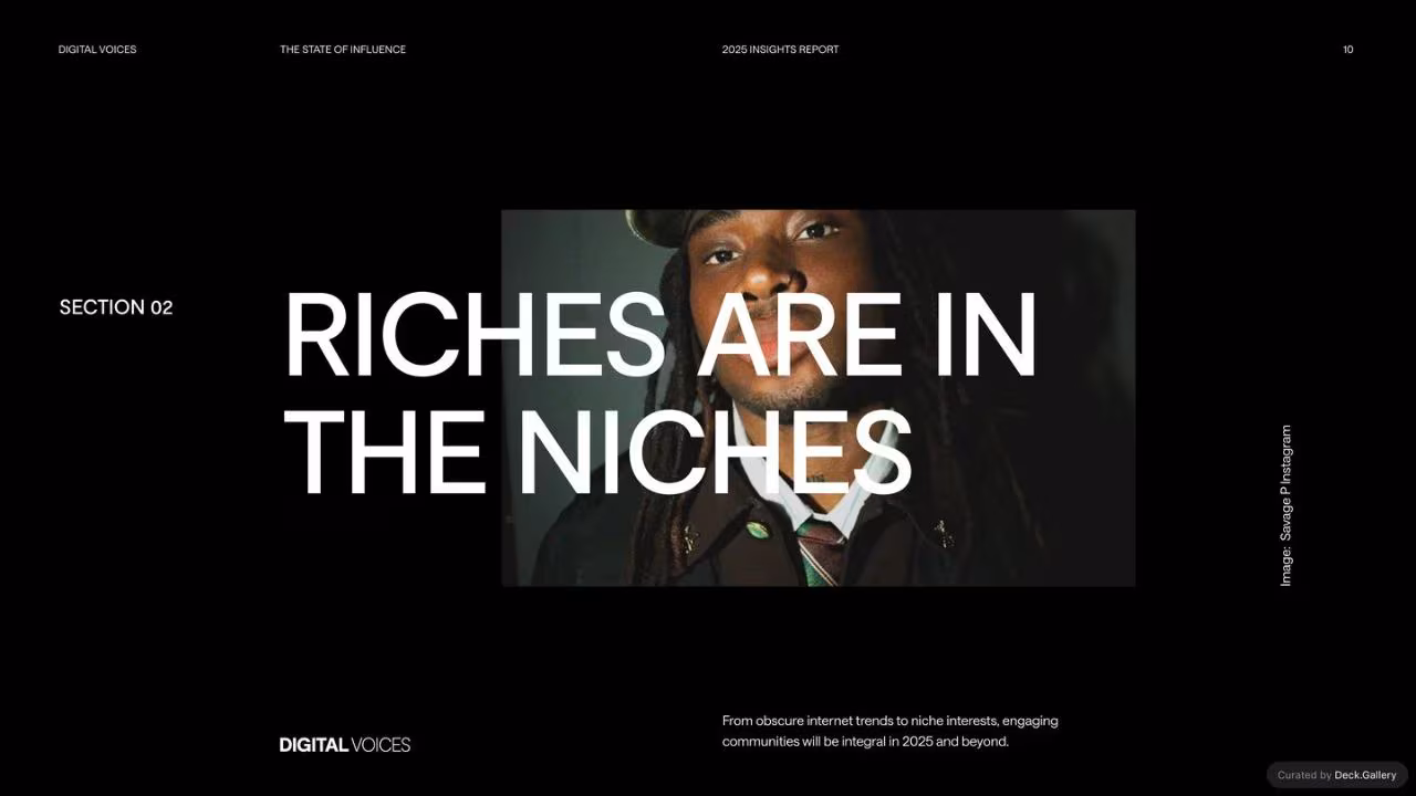 Digital Voices: The State of Influence 2025, slide 10