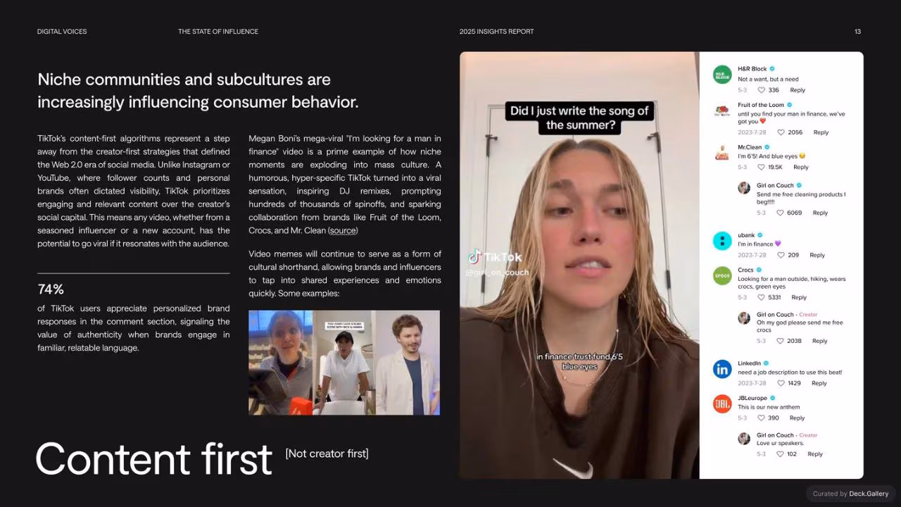 Digital Voices: The State of Influence 2025, slide 13