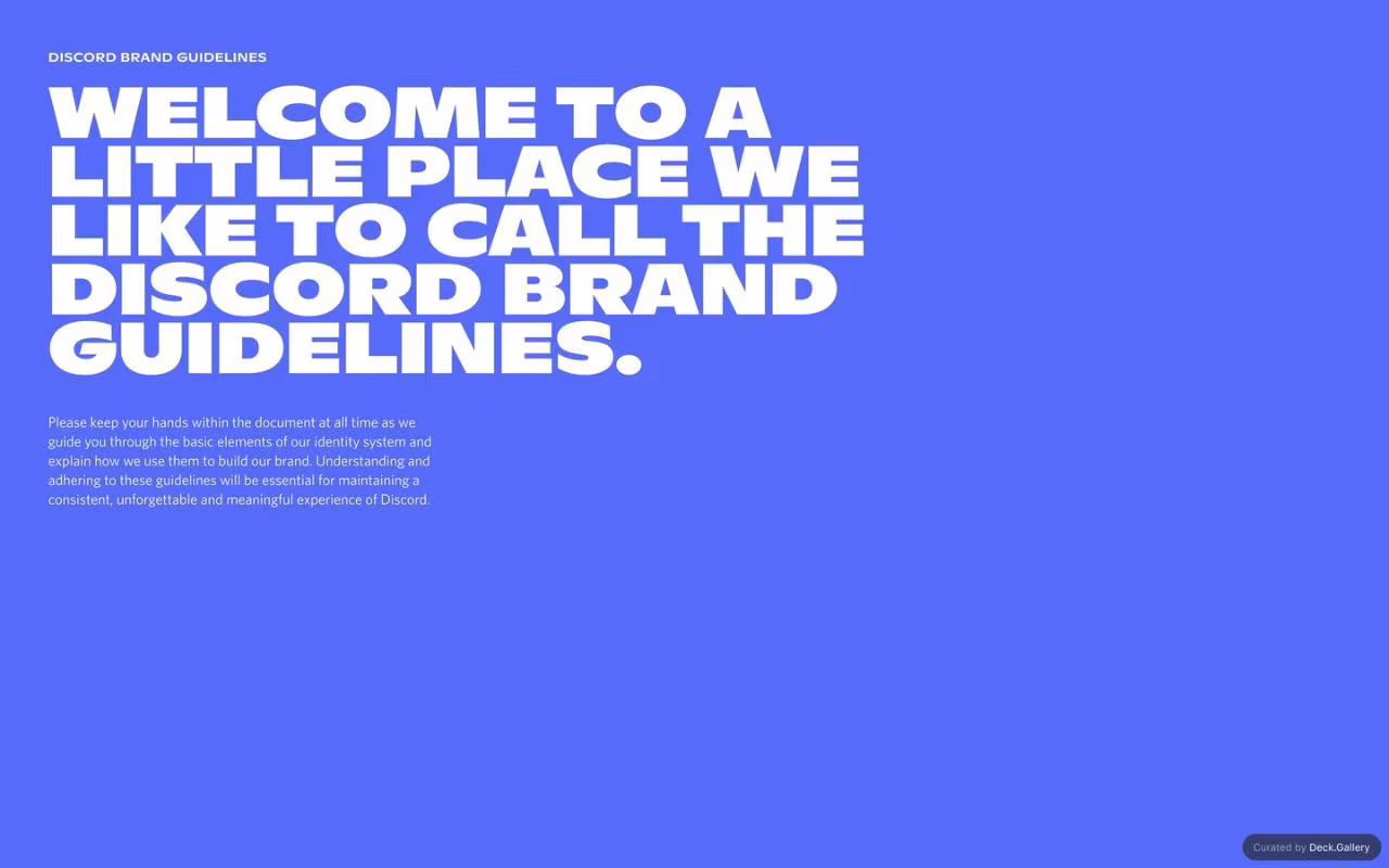 Discord Brand Guidelines 2021, slide 2