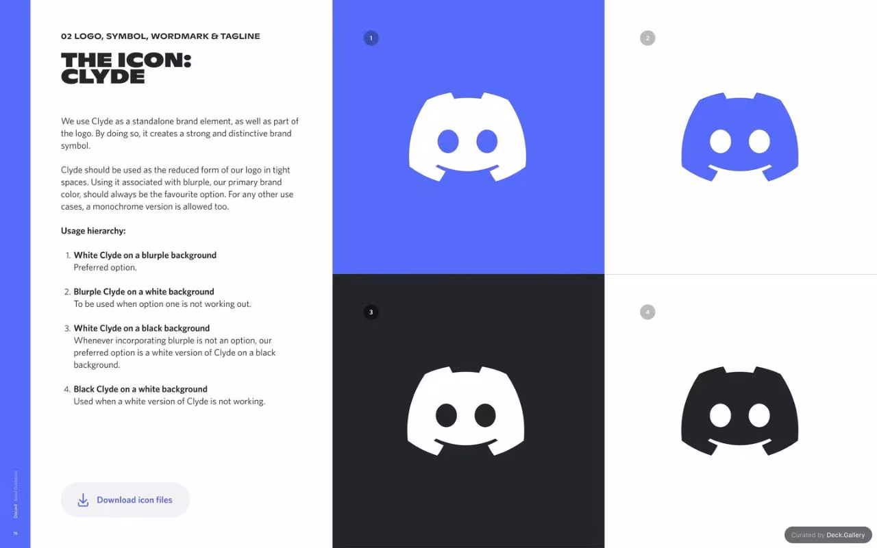 Discord Brand Guidelines 2021, slide 16