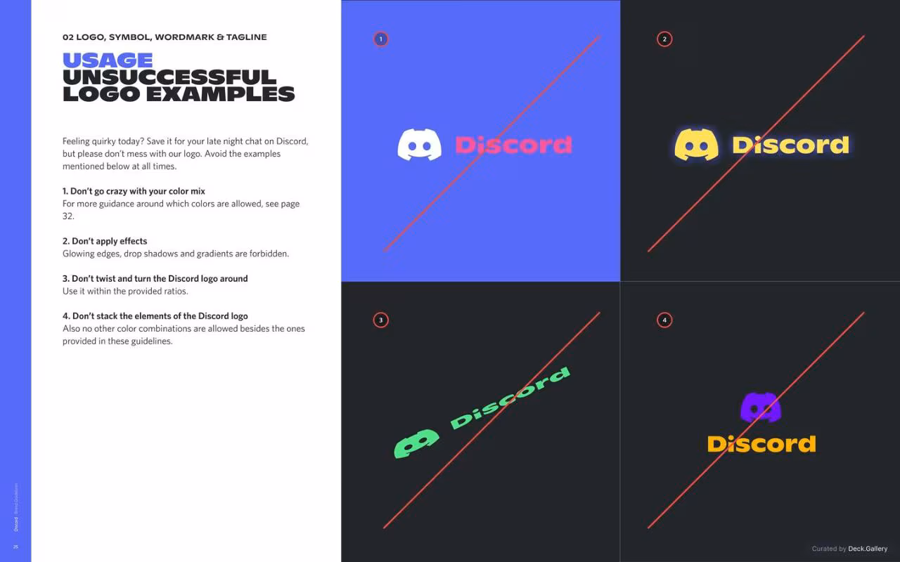 Discord Brand Guidelines 2021, slide 25