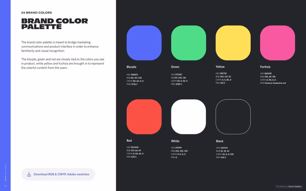 Discord Brand Guidelines 2021, slide 28