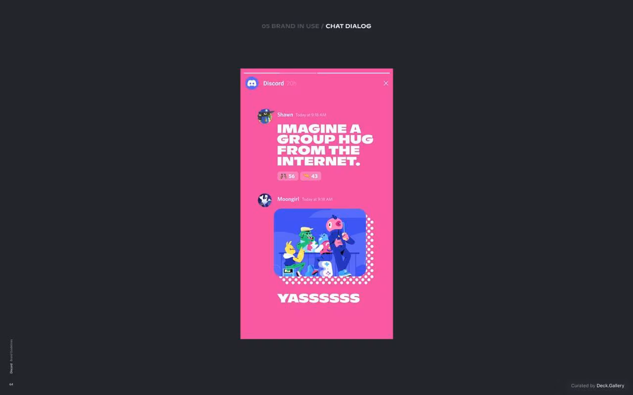 Discord Brand Guidelines 2021, slide 64