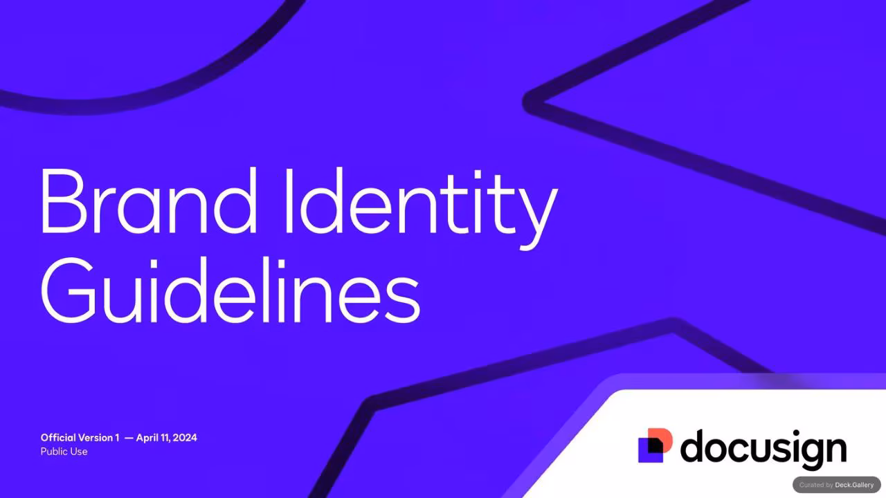 Docusign Brand Identity Guidelines 2024