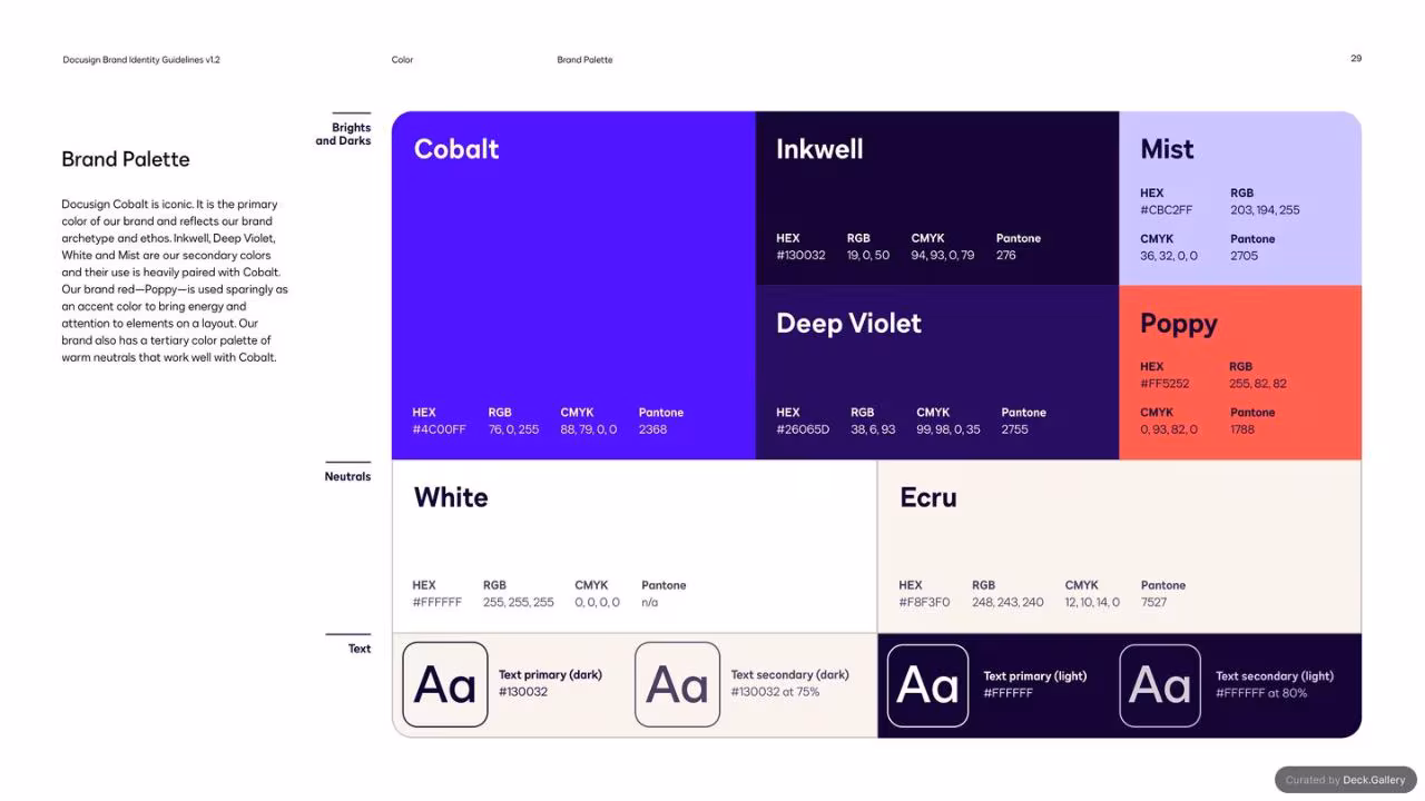 Docusign Brand Identity Guidelines 2024, slide 29