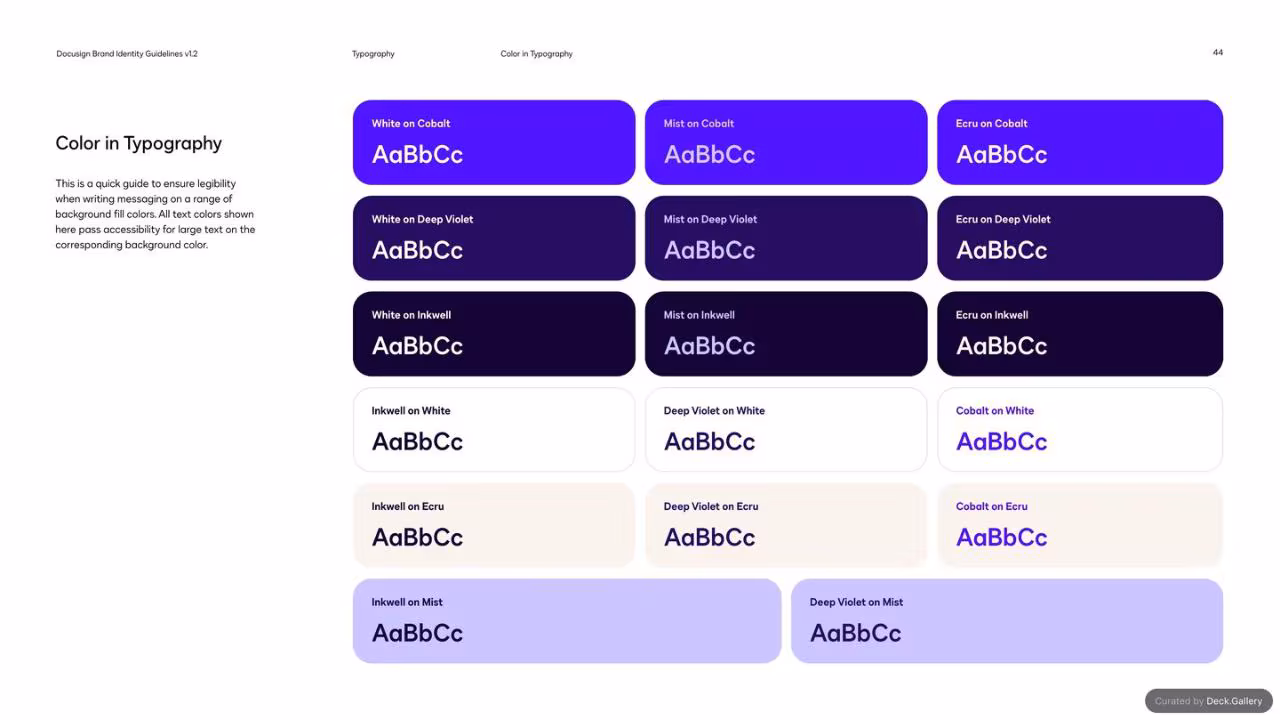 Docusign Brand Identity Guidelines 2024, slide 44
