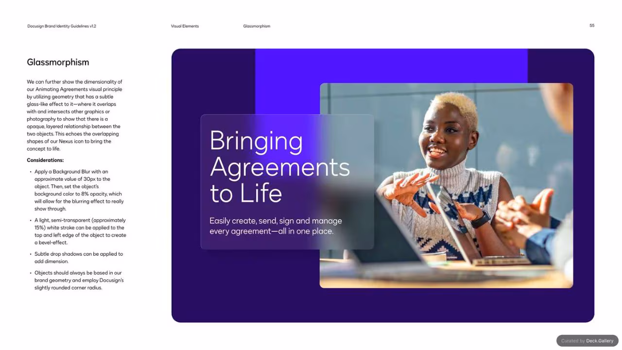 Docusign Brand Identity Guidelines 2024, slide 55