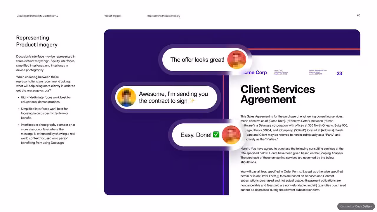 Docusign Brand Identity Guidelines 2024, slide 60
