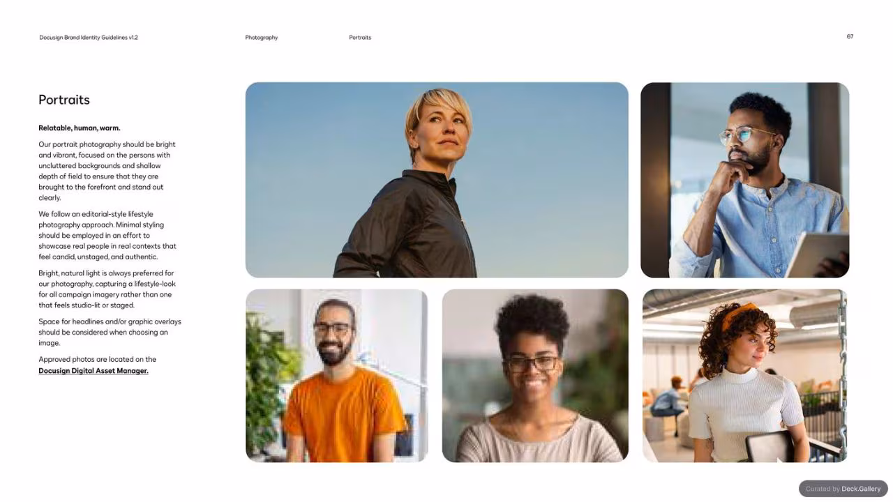 Docusign Brand Identity Guidelines 2024, slide 67