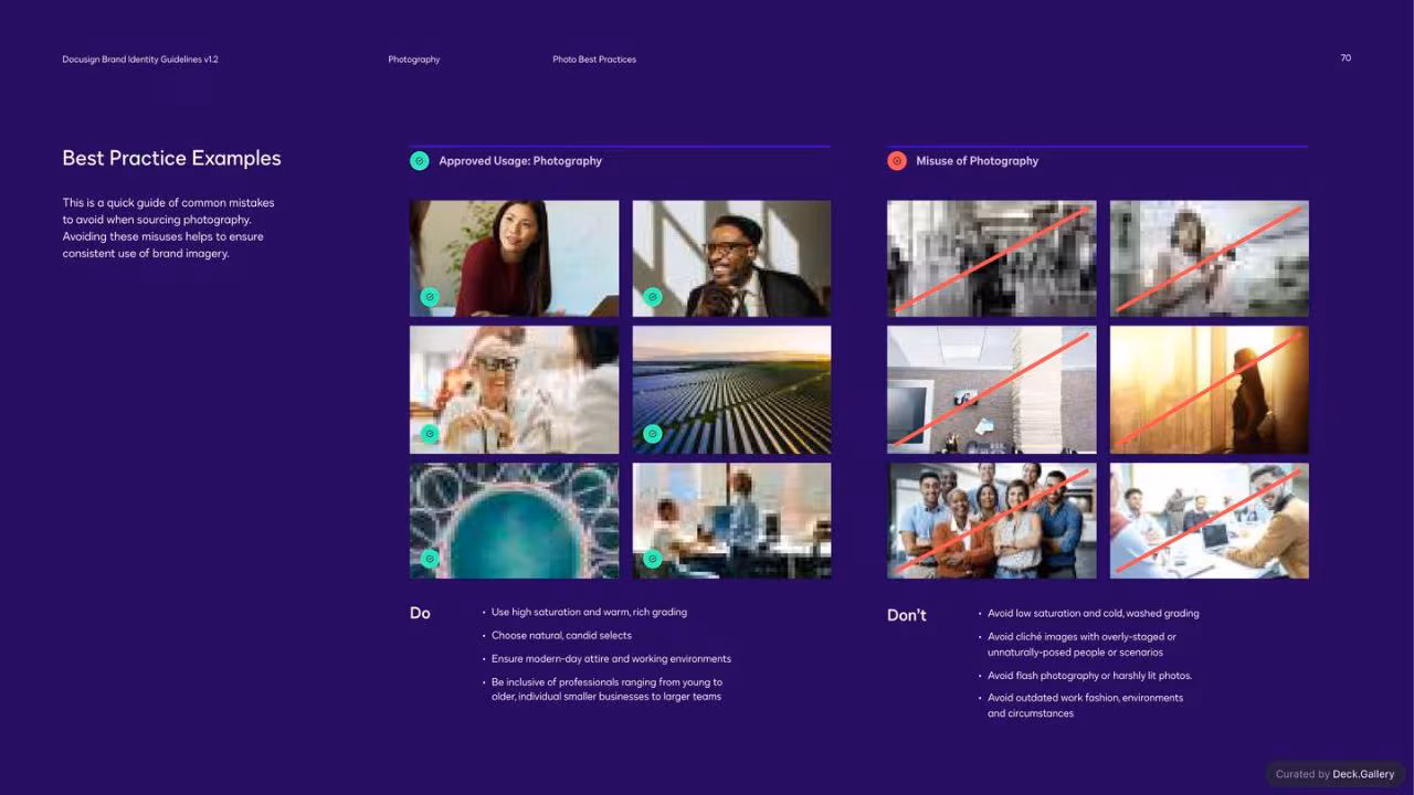 Docusign Brand Identity Guidelines 2024, slide 70
