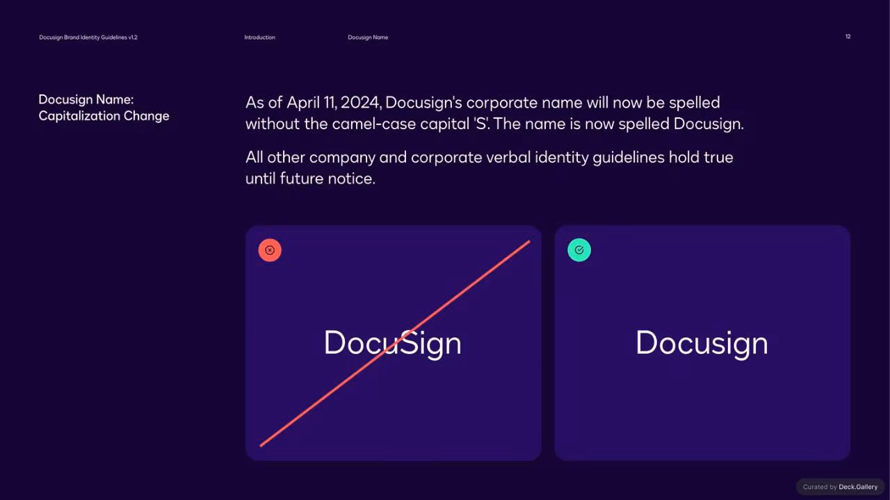 DocuSign Brand Identity Guidelines 2024, slide 12