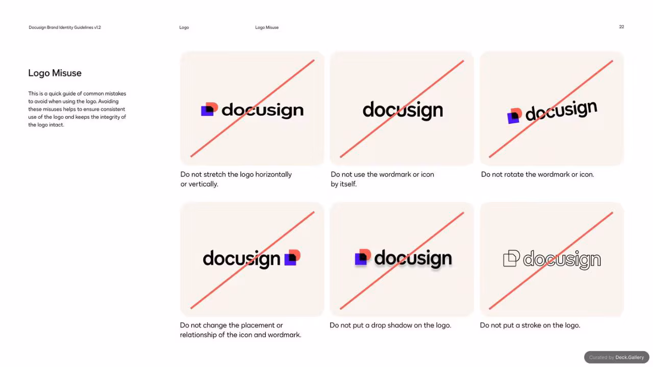 DocuSign Brand Identity Guidelines 2024, slide 22
