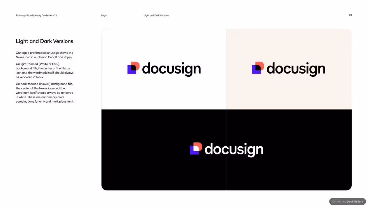 DocuSign Brand Identity Guidelines 2024, slide 23