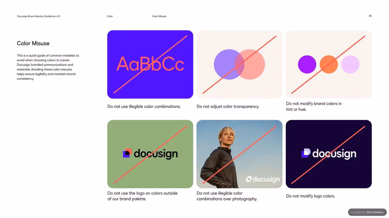 DocuSign Brand Identity Guidelines 2024, slide 35
