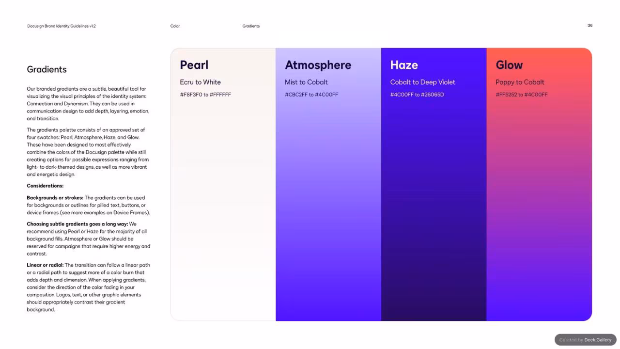 DocuSign Brand Identity Guidelines 2024, slide 36