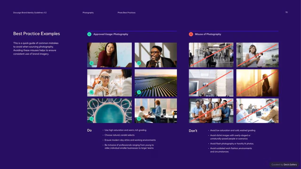 DocuSign Brand Identity Guidelines 2024, slide 70