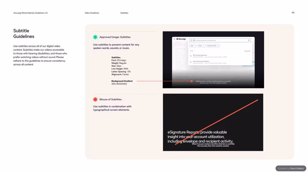 DocuSign Brand Identity Guidelines 2024, slide 85