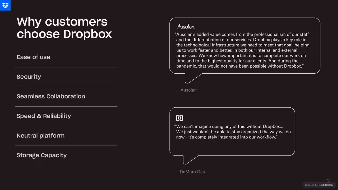 Dropbox Q3 2024 Financial Results, slide 21