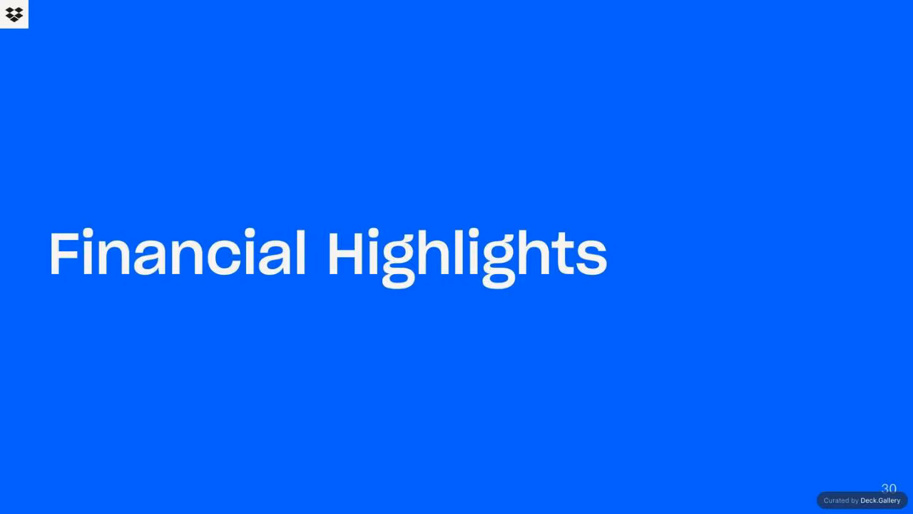 Dropbox Q3 2024 Financial Results, slide 30