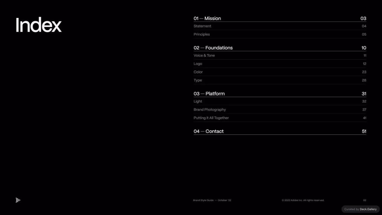Frame.io Brand Style Guide 2023, slide 2