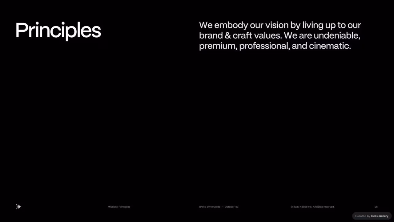 Frame.io Brand Style Guide 2023, slide 4