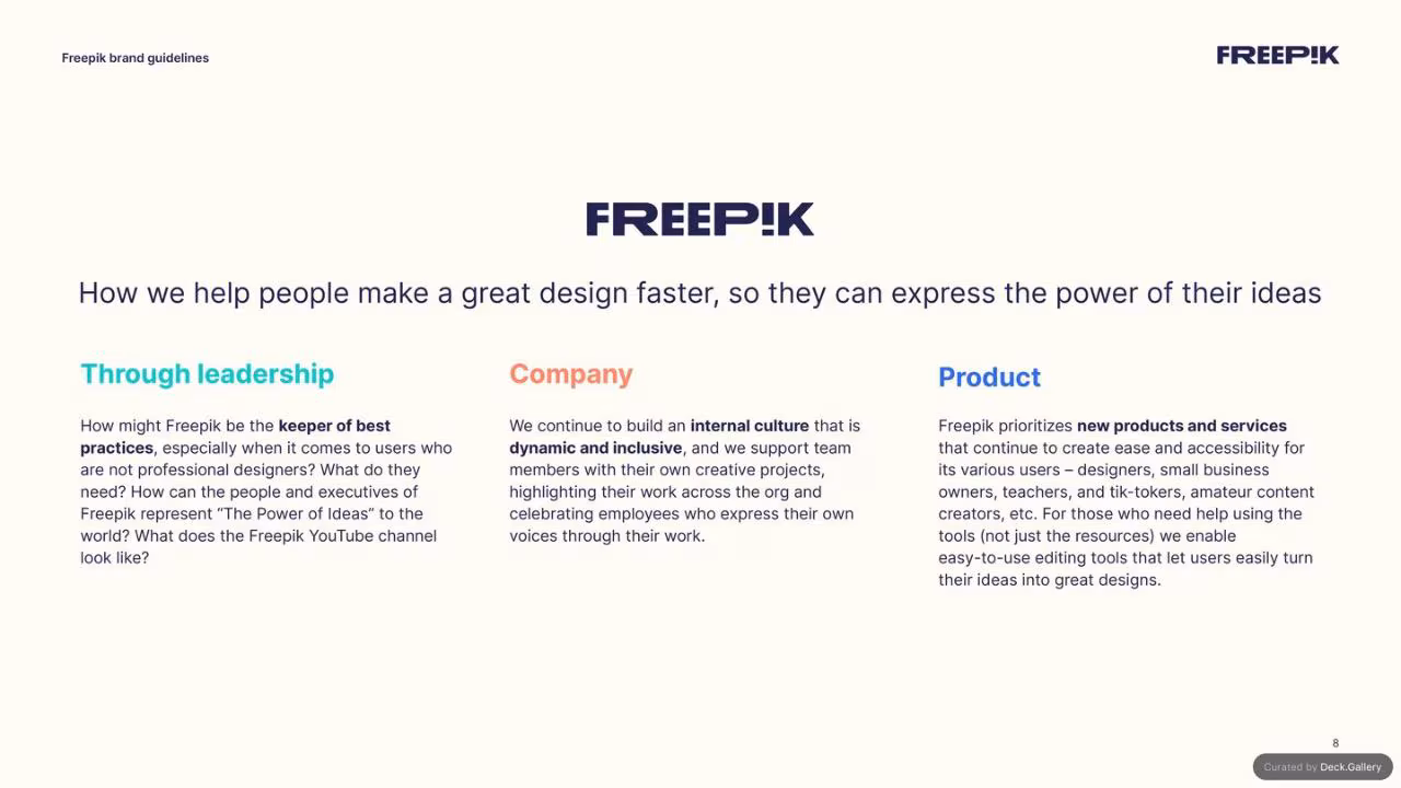 Freepik Brand Guidelines 2023, slide 8