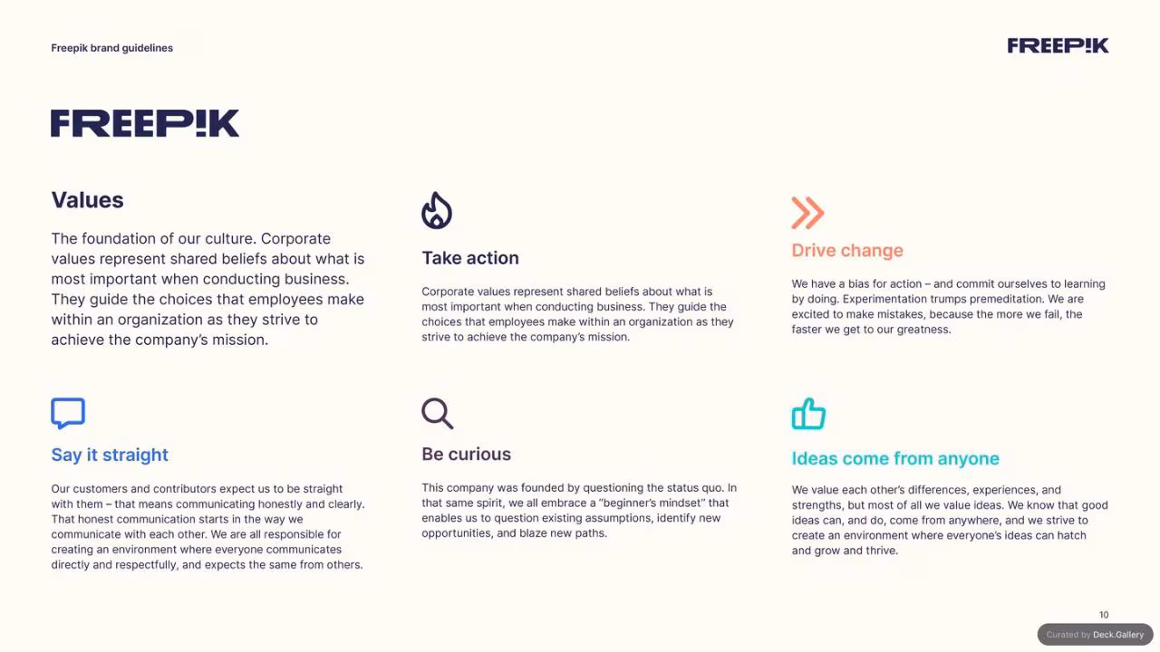 Freepik Brand Guidelines 2023, slide 10