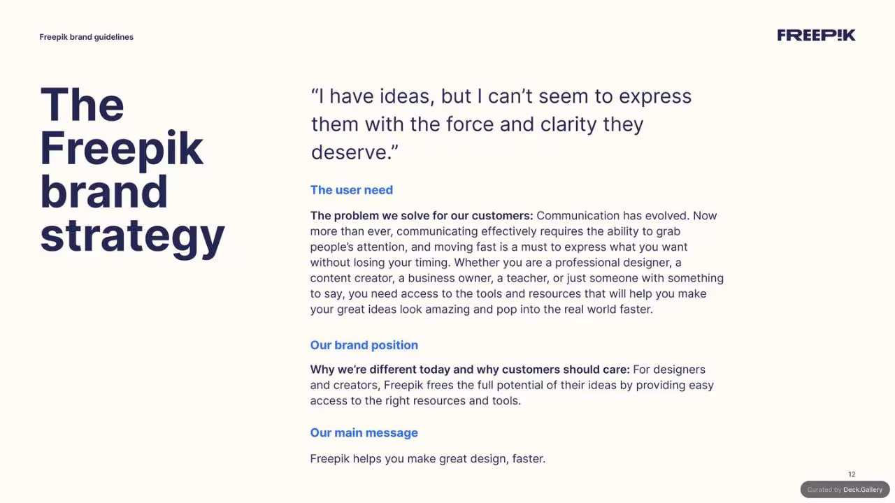 Freepik Brand Guidelines 2023, slide 12