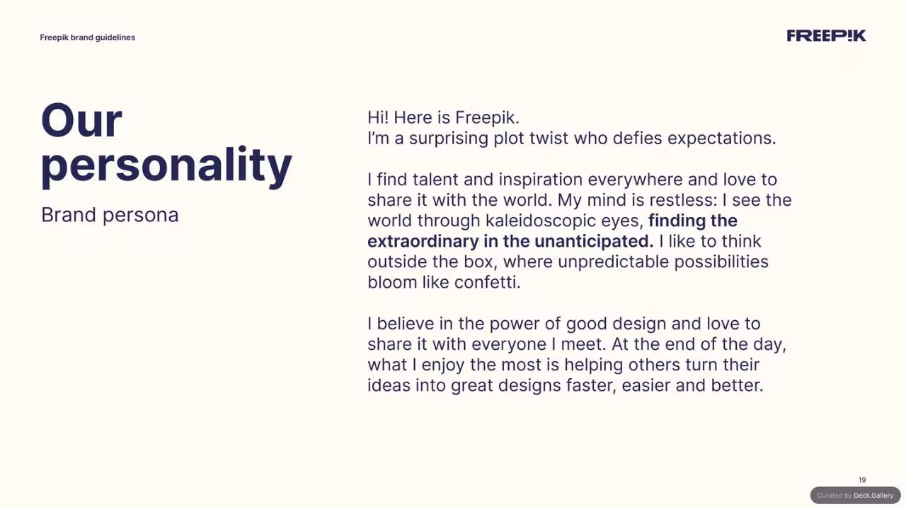 Freepik Brand Guidelines 2023, slide 19