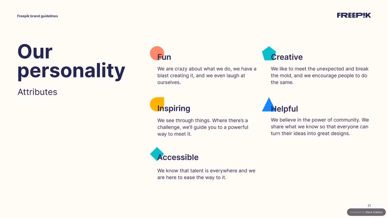 Freepik Brand Guidelines 2023, slide 21