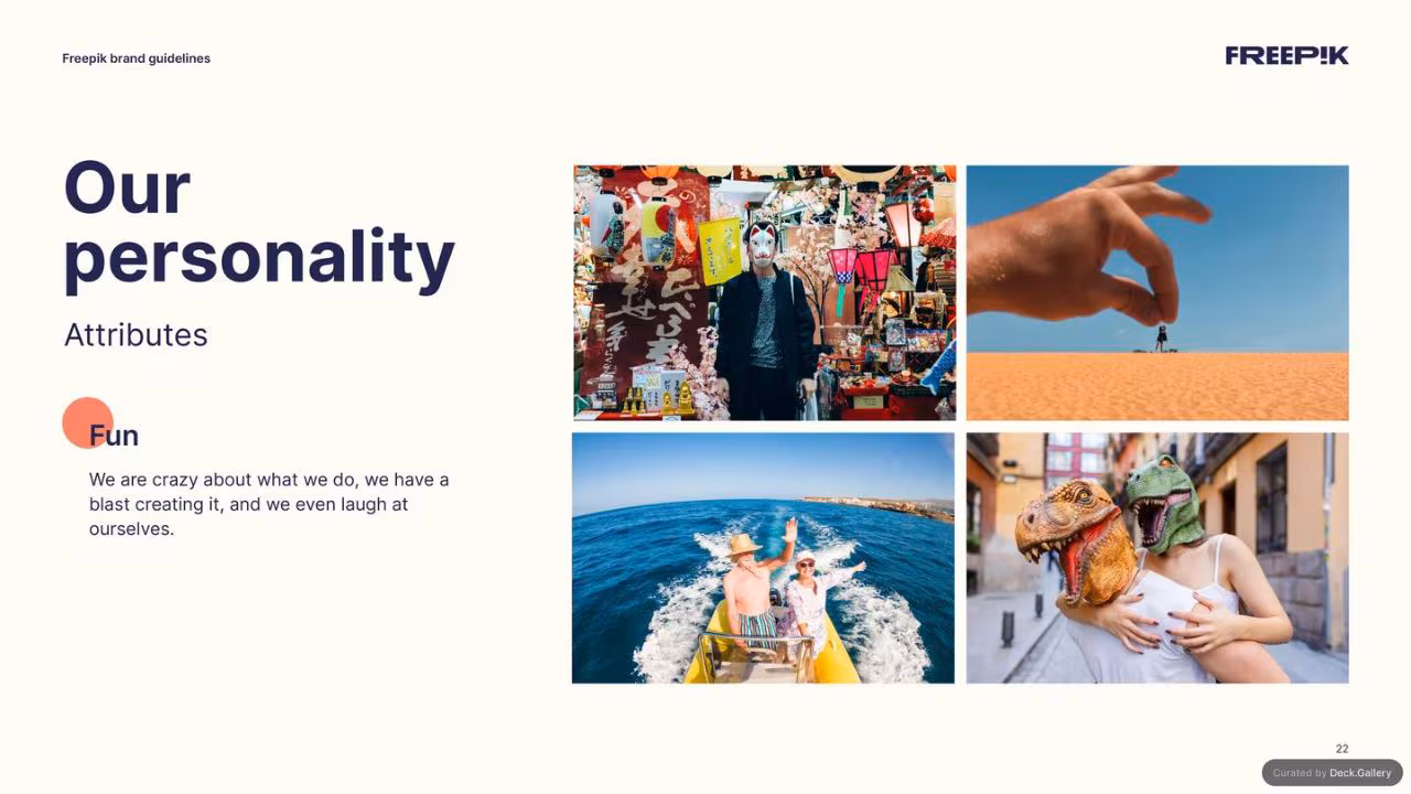 Freepik Brand Guidelines 2023, slide 22