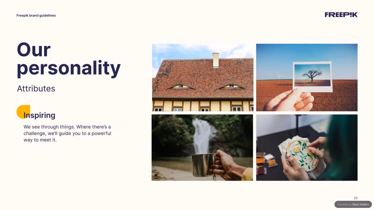 Freepik Brand Guidelines 2023, slide 23