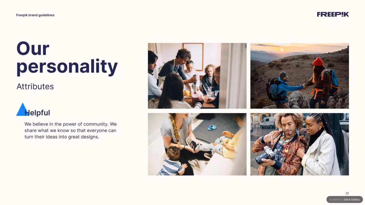 Freepik Brand Guidelines 2023, slide 25
