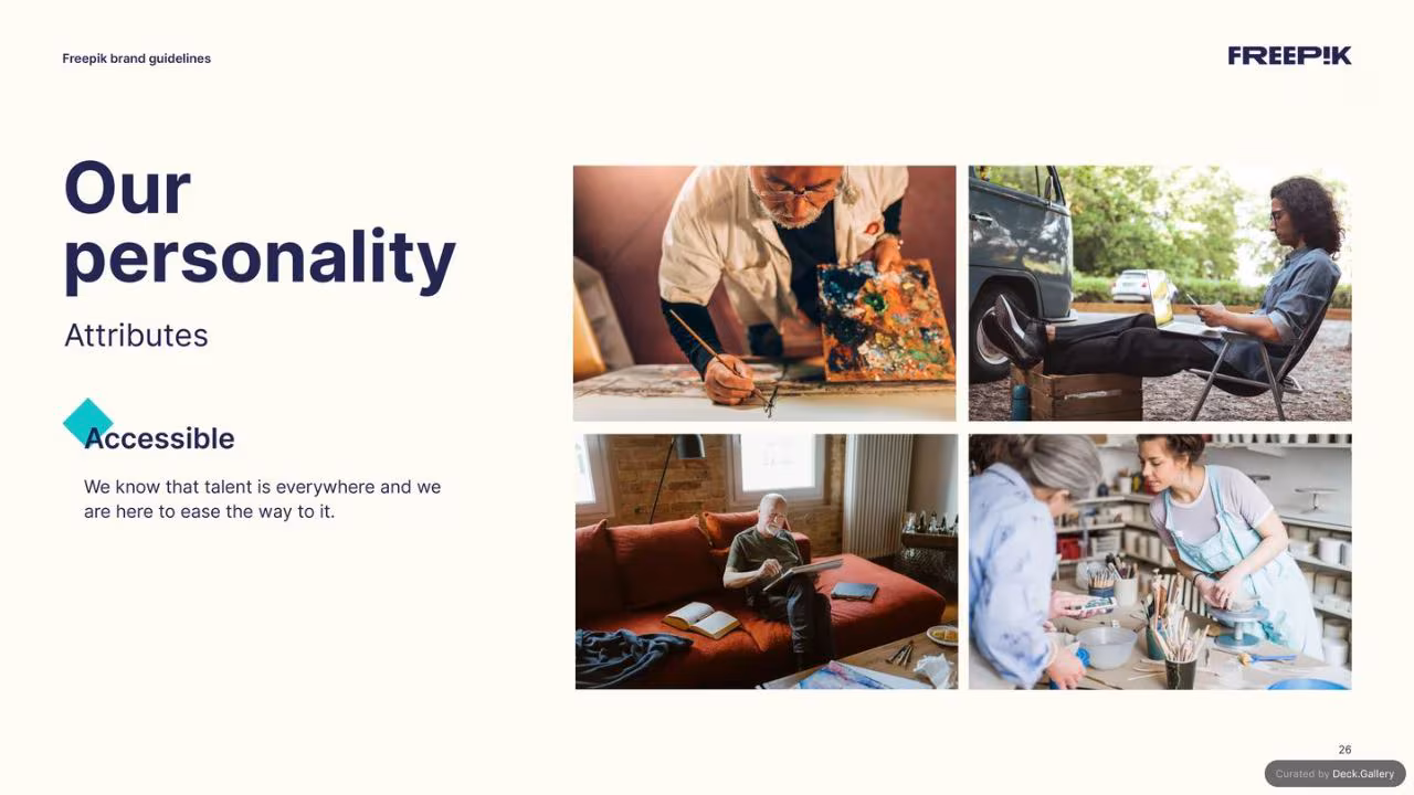 Freepik Brand Guidelines 2023, slide 26