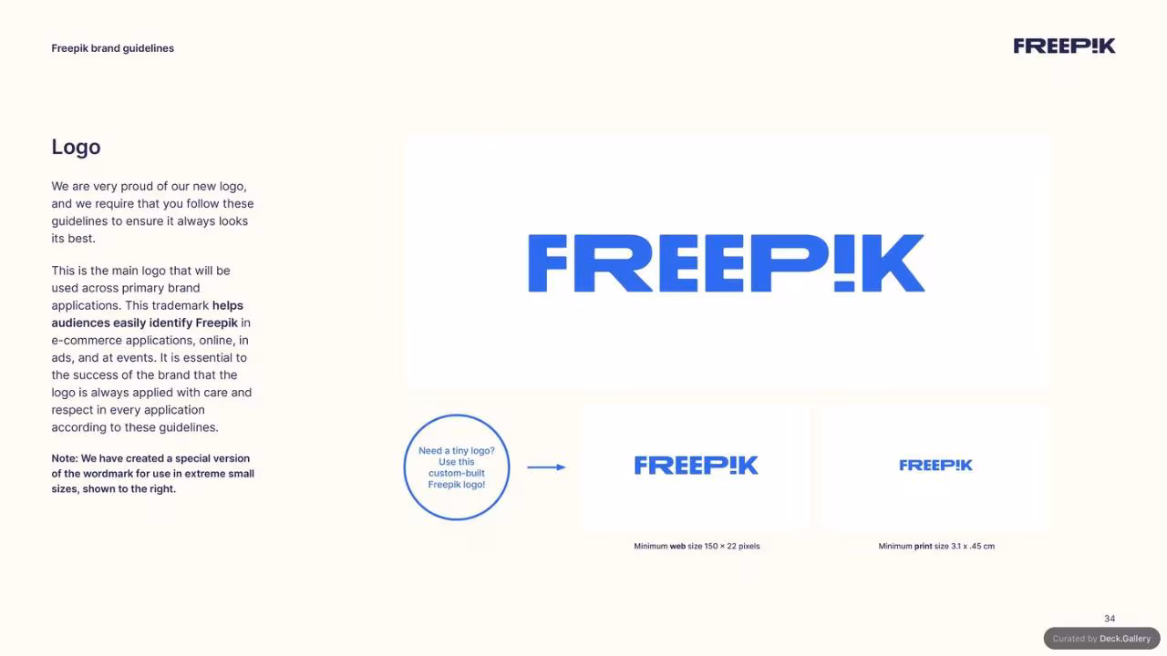 Freepik Brand Guidelines 2023, slide 34