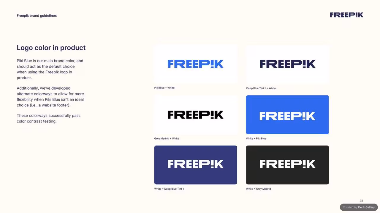 Freepik Brand Guidelines 2023, slide 38