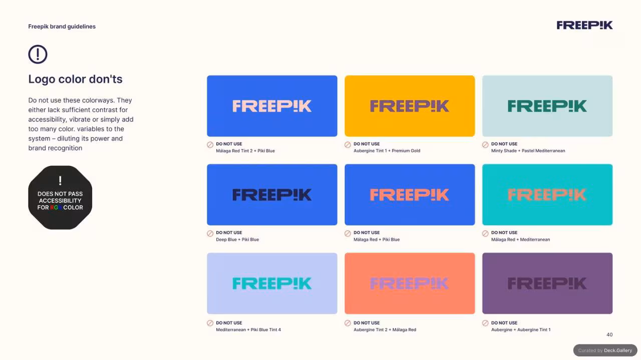 Freepik Brand Guidelines 2023, slide 40